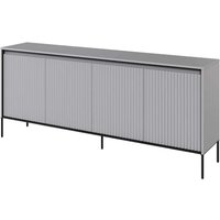 Trier Wooden Sideboard With 4 Doors In Matt Grey