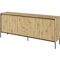 Trier Wooden Sideboard With 4 Doors In Artisan Oak
