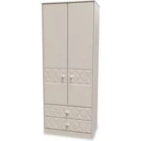 Welcome Pixel 2 Door 2 Drawer Tall Double Wardrobe Assembled