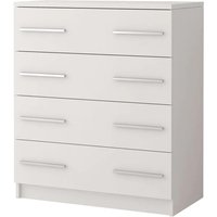 Oxnard Wooden Chest Of 4 Drawers In Matt White