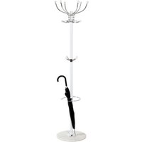 Ibiza Metal Coat Stand With Umbrella Holder In Chrome And Black