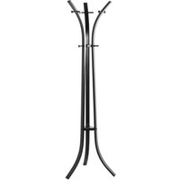 Evansville Metal Coat Stand With 9 Hooks In Black