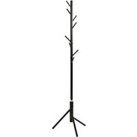 Halifax Metal Coat Stand With 8 Hooks In Black