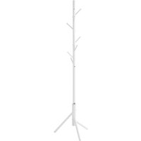 Halifax Metal Coat Stand With 8 Hooks In White
