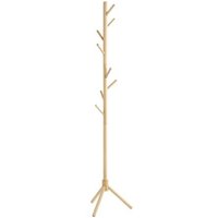 Flagstaff Solid Wood Coat Stand With 8 Hooks In Natural
