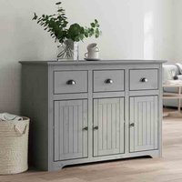 Dillon Wooden Sideboard With 3 Doors 3 Drawers In Grey