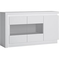 Lyco High Gloss Sideboard With 3 Doors In White With LED