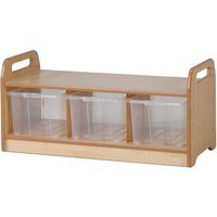 Millhouse Early Years Wooden Low Level Storage Bench