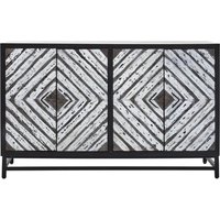 Orphee Wooden Sideboard With 4 Doors In Black