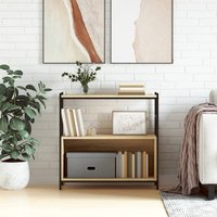 Biloxi Wooden Bookcase With 1 Large Shelf In Sonoma Oak