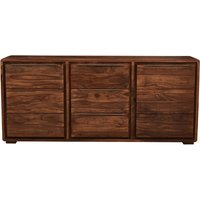 Saki Sheesham Wood Sideboard 2 Doors 3 Drawers In Acacia
