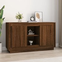 Lavelo Wooden Sideboard With 2 Doors In Brown Oak