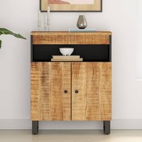 Alix Mango Solid Wood Sideboard With 2 Doors In Light Brown