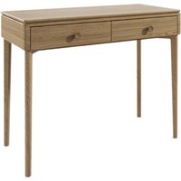 Hazel Wooden Dressing Table With 2 Drawers In Oak Natural