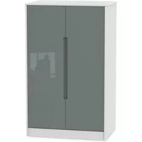 Welcome Monaco Gloss Childrens Small 2 Door Wardrobe Assembled