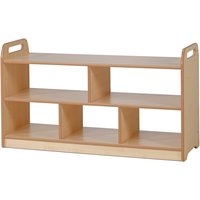 Millhouse Early Years Wooden Extra Wide Open Storage Unit