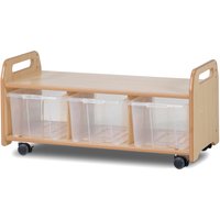 Millhouse Early Years Wooden Mobile Low Level Storage Unit