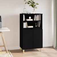 Elmont Wooden Sideboard With 2 Doors In Black