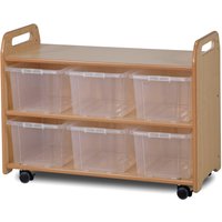 Millhouse Mobile Storage Unit with Display and Mirror Back