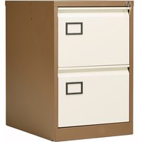 Bisley Contract 2 Drawer Steel Filing Cabinet - Coffee Cream