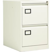 Bisley Contract 2 Drawer Steel Filing Cabinet - Chalk