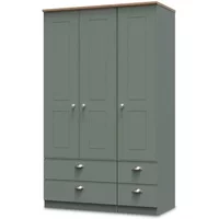 Welcome Victoria 3 Door 4 Drawer Tall Triple Wardrobe Assembled
