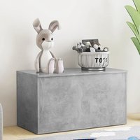 Devaun Wooden Storage Blanket Box In Concrete Effect