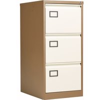 Bisley Contract 3 Drawer Steel Filing Cabinet - Coffee Cream