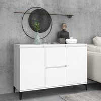Sanaa Wooden Sideboard With 2 Doors 2 Drawers In White
