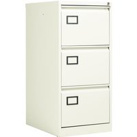 Bisley Contract 3 Drawer Steel Filing Cabinet - Chalk