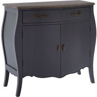 Luria Wooden Sideboard With 2 Drawers And 2 Doors In Dark Grey