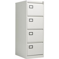 Bisley Contract 4 Drawer Steel Filing Cabinet - Goose Grey
