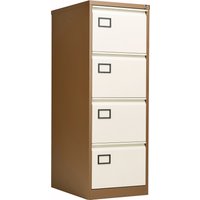 Bisley Contract 4 Drawer Steel Filing Cabinet - Coffee Cream