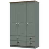 Welcome Victoria 3 Door 4 Drawer Triple Wardrobe Assembled