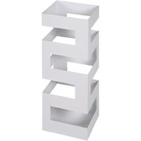 Cibecue Metal Maze Style Umbrella Stand In White