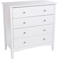 Kamuy Wooden Chest Of 4 Drawers In White