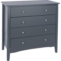 Kamuy Wooden Chest Of 4 Drawers In Midnight Blue