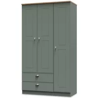 Welcome Victoria 3 Door 2 Drawer Triple Wardrobe Assembled