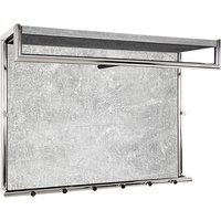 Myers Wall Hung 8 Hooks Coat Rack In Chrome And Concrete Effect
