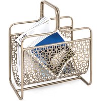 Oviedo Metal Magazine Rack In Gold