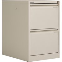 Bisley Classic 2 Drawer Steel Filing Cabinet - Goose Grey