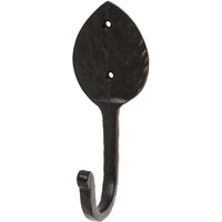 55mm x 140mm Black Arrowhead Coat Hook