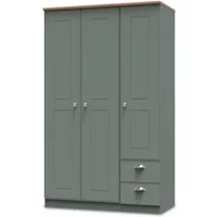 Welcome Victoria 3 Door 2 Small Drawer Tall Triple Wardrobe Assembled
