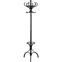 Friston Floor Standing Wooden Coat Stand In Black