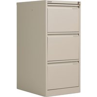 Bisley Classic 3 Drawer Steel Filing Cabinet - Goose Grey