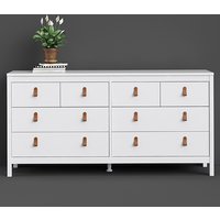 Barcila Wooden Chest Of Drawers With 8 Drawers In White