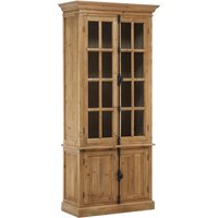 Batano Large Wooden 4 Doors Bookcase In Natural