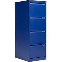 Bisley Classic 4 Drawer Steel Filing Cabinet - Blue