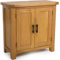 Hewitt Wooden Storage Cabinet With 2 Doors In Rustic Oak