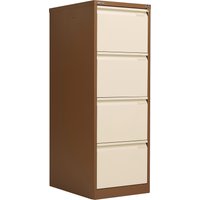 Bisley Classic 4 Drawer Steel Filing Cabinet - Coffee Cream